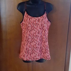 Champion Red and Black Patterned Tank Top